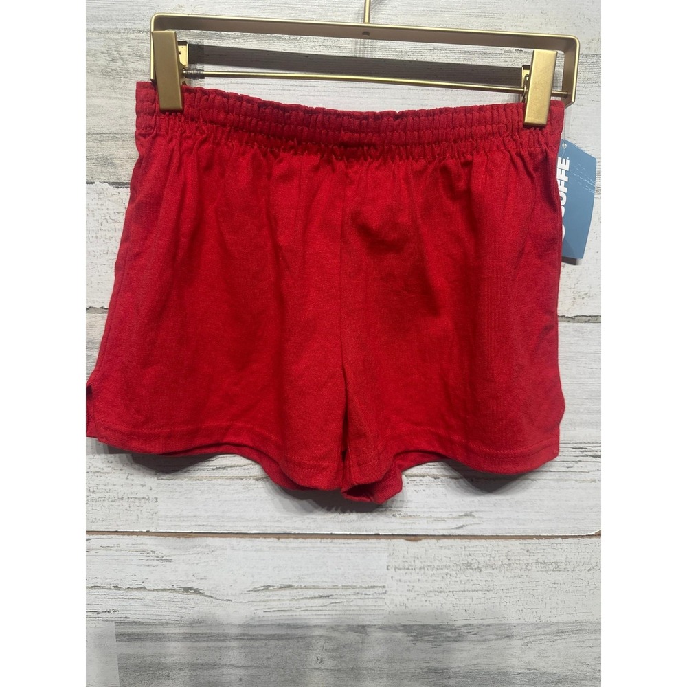 Soffe Athletic Shorts Girls XL (16) Red Low Rise Cotton Blend NWT - Picture 1 of 3